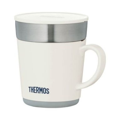 TAZA THERMOS MARCA 350ML ACERO BLANCO