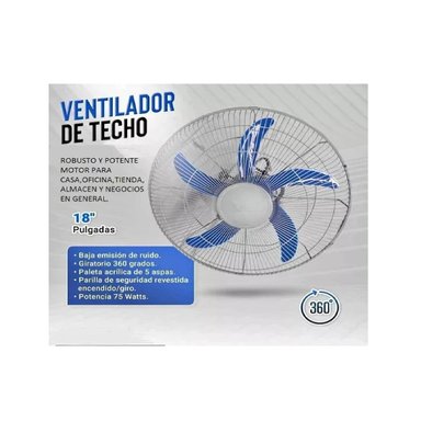 VENTILADOR ORBITAL DE TECHO FUJITEC 18'' PULGADAS - 3