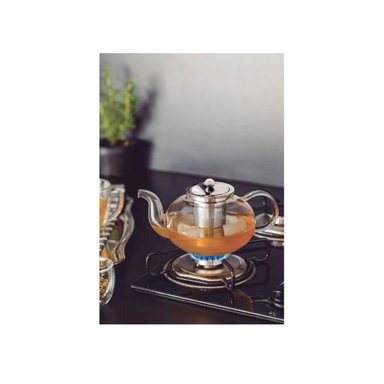 TETERA DE VIDRIO TRAMONTINA DE ACERO INOX 1L