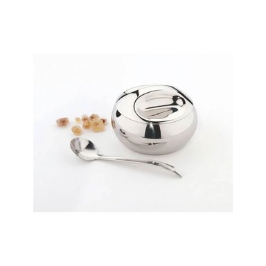 AZUCARERO TRAMONTINA 250GR DE ACERO INOXIDABLE CON CUCHARA