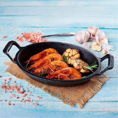 CAZUELA OVALADA VICTORIA  HIERRO FUNDIDO 25 CM