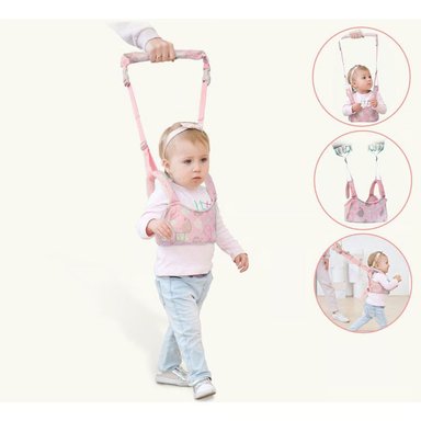 ARNÉS CAMINADOR 2 EN 1 PRIMEROS PASOS ROSADO