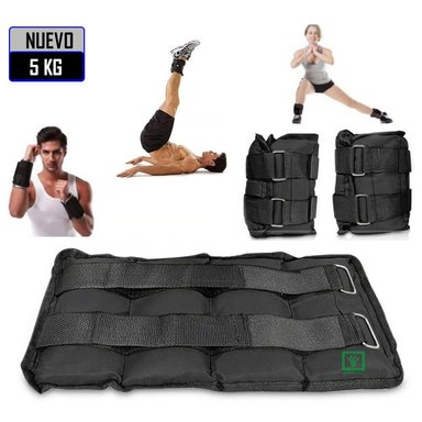 PESAS TOBILLERAS PESO DE 5 KG PACK 2 UNIDADES