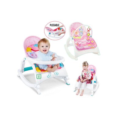 SILLA DE COMER MECEDORA 3 EN 1 CON VIBRADOR