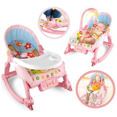 SILLA DE COMER MECEDORA VIBRADOR LÁMPARA MÚSICA