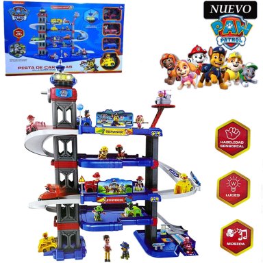 JUGUETE SET DE PISTA ESTACIONAMIENTO PAW PATROL 69 CM XZ-1008A