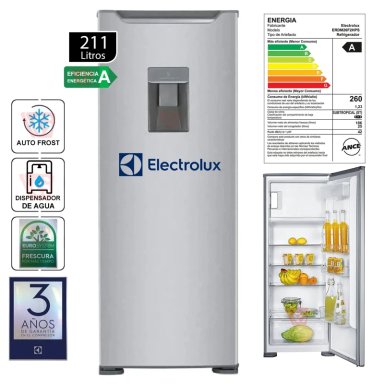 REFRIGERADORA FROST 211LTS ERDM26F2HPS GRIS