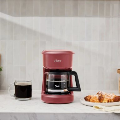 CAFETERA OSTER 5TZ DE FILTRO REUTILIZABLE BVSTDCS51R ROJA - 6