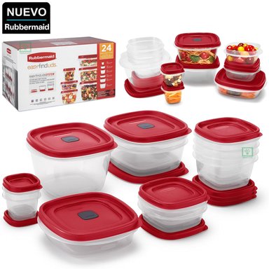 SET X 12 TÁPER HERMÉTICO DE ALIMENTOS RUBBERMAID