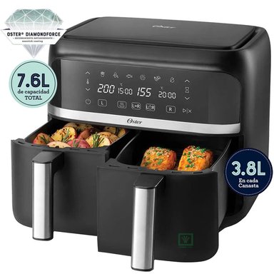 FREIDORA DE AIRE DUAL OSTER® DIAMONDFORCE CKSTAF7MCDDF