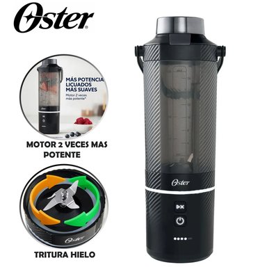 LICUADORA PORTÁTIL OSTER GOMAX, 590 ML , PARA SMOOTHIES, NEGRO, BLSTGFP-B20 - 1