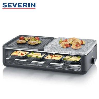 PARRILLA RACLETTE SEVERIN RG 2366 CON PIEDRA NATURAL Y PLACA CERÁMICA - 2