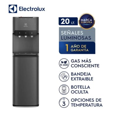 DISPENSADOR DE AGUA ELECTROLUX PURE SENSE CON BOTELLÓN OCULTO NEGRO ED30SRBL - 1