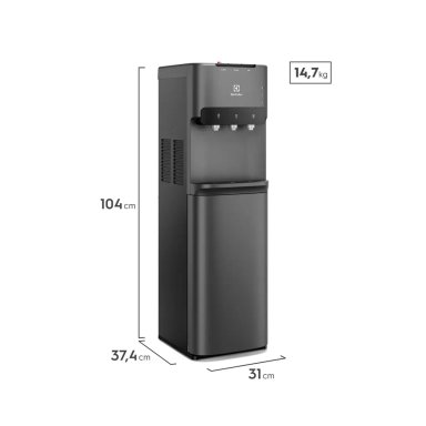 DISPENSADOR DE AGUA ELECTROLUX PURE SENSE CON BOTELLÓN OCULTO NEGRO ED30SRBL - 2
