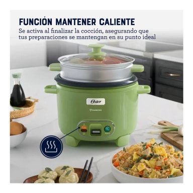 OLLA ARROCERA OSTER 1.8L 3 EN 1 FUNCIÓN DE SOFRITO VAPORERA VERDE - 5