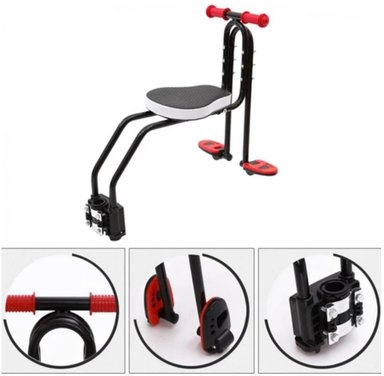 ASIENTO BICICLETA TIANYUAN CHILD SEAT ROJO PARA BEBE O NIÑO - 3