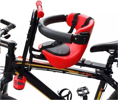 ASIENTO BICICLETA TIANYUAN BABY FIXED PREMIUN ROJO PARA BEBE O NIÑO - 2