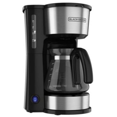 CAFETERA BLACK & DECKER CM0755S 4 EN 1 5TSZ CON FILTRO PERMANENTE BLACK Y DECKER PLATEADO