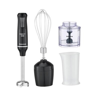 BATIDORA TAURUS ROBOT 500 DE INMERSION PLUS INOX II NEGRO