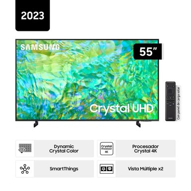 TELEVISOR SAMSUNG 55" 55CU8000 CRYSTAL UHD 4K SMART TV UNGXPE
