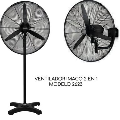 VENTILADOR DE PARED IMACO 2 EN 1 PEDESTAL 26" FS2623E