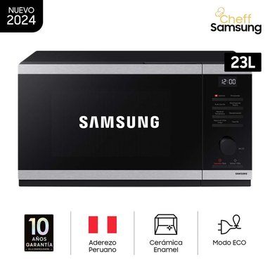 MICROONDAS SAMSUNG MG23DG4524ATPE CON DORADOR, EFICIENCIA Y ESTILO 23L