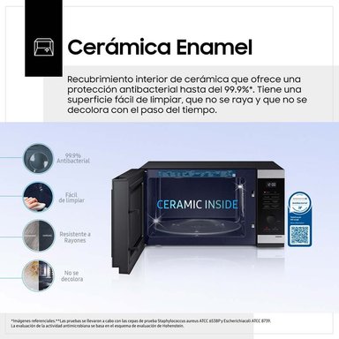 MICROONDAS SAMSUNG MG23DG4524ATPE CON DORADOR, EFICIENCIA Y ESTILO 23L - 4