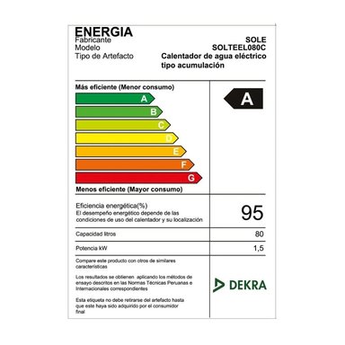 TERMA ELÉCTRICA SOLE ELECTRICA ELITE 1500W SILVER 80 L SOLTEEL080C - 2
