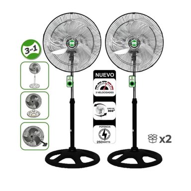 VENTILADOR BOSSKO BK-8220VO 250W 3 EN 1 18' X 2 UNIDADES