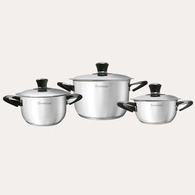 JUEGO DE OLLAS DE ACERO DE 6 PIEZAS FZ-605TS-IN