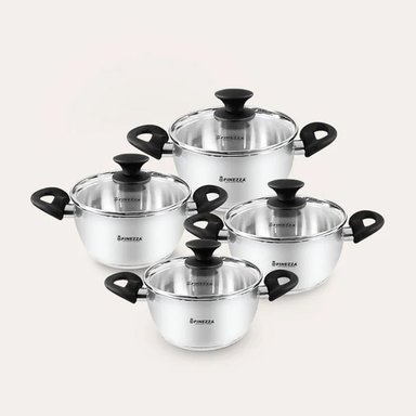 JUEGO DE OLLAS DE ACERO INOXIDABLE 8 PIEZAS FZ-1060X