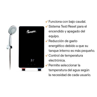 RAPIDUCHA ELÉCTRICA ROTOPLAS NEW COMPACT NEGRO - 2