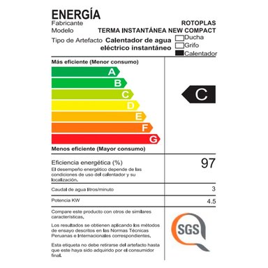 RAPIDUCHA ELÉCTRICA ROTOPLAS NEW COMPACT NEGRO - 4