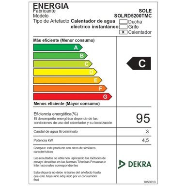 RAPIDUCHA ELÉCTRICA SOLE TURBO MAX 5200W GRIS - 4