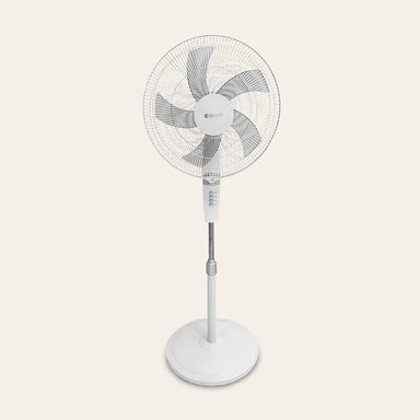 VENTILADOR DE PEDESTAL 18' BOSSKO BK-8457VB CON TEMPORIZADOR BLANCO