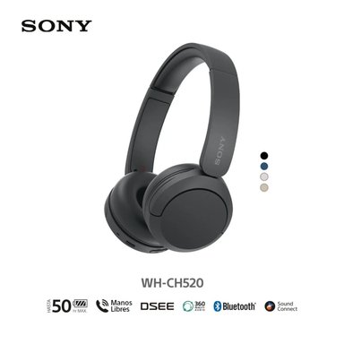 SONY AUDIFONOS BLUETOOTH 5.2 WIRELESS 50HRS WH-CH520 - 1