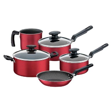 BATERÍA TRAMONTINA BERGAMO 20399782 ROJO 8 PIEZAS