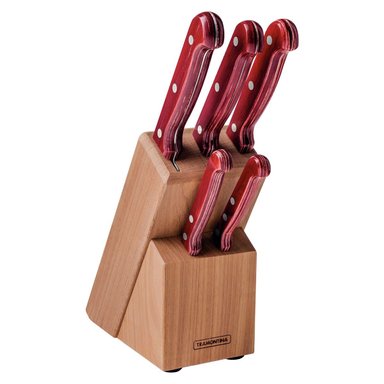 SET DE CUCHILLOS TRAMONTINA POLYWOOD 6 PIEZAS - 21199783
