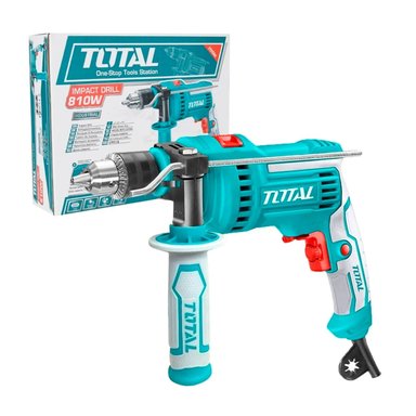 TALADRO PERCUTOR ATORNILLADOR 810W INDUSTRIAL TOTAL TG1081316