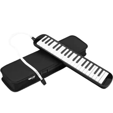 MELÓDICA DE 37 TECLAS CON ESTUCHE Y BOQUILLAS NEGRO