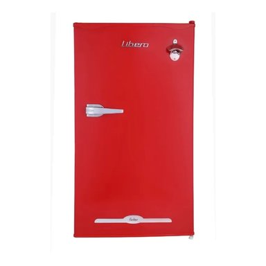 FRIGOBAR RETRO LIBERO MODELO LFB90R RETRO ROJO DE 90 L