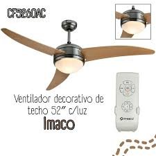 VENTILADOR IMACO CF5235DC DE TECHO 52” CON ILUMINACIÓN, CONTROL REMOTO Y TEMPORIZADOR 8H - 4