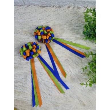 PACK DE LAZOS CON POMPONES INNOVA USO DIARIO ESCOLAR