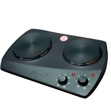 COCINA ELECTRICA FINEZZA FZ203D3N PORTATIL DOS HORNILLAS