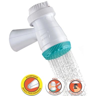 DUCHA ELECTRICA TRAMONTINA 5500W TRES TEMPERATURAS USO DOMESTICO - 6