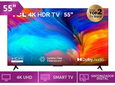TELEVISOR SMART TV TCL 55" 55P635 4K UHD LED GOOGLE TV - 1
