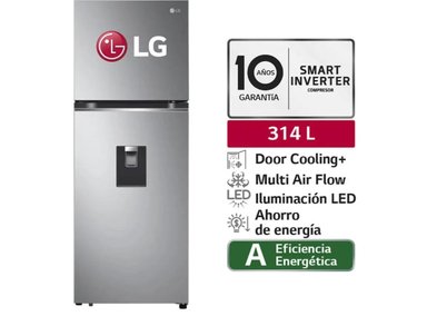 REFRIGERADORA LG TOP FREEZER NO FROST 314LT GT31WPP DOOR COOLING - 1