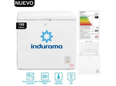 CONGELADORA INDURAMA 198L DEFROST CI-220BL BLANCA - 1