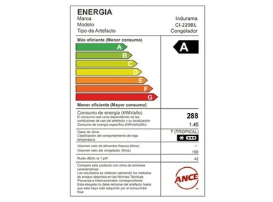 CONGELADORA INDURAMA 198L DEFROST CI-220BL BLANCA - 2