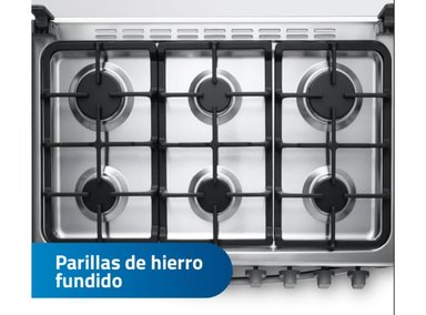 COCINA INDURAMA CATALUÑA Q 6 HORNILLAS CATALUÑA GLP - 3